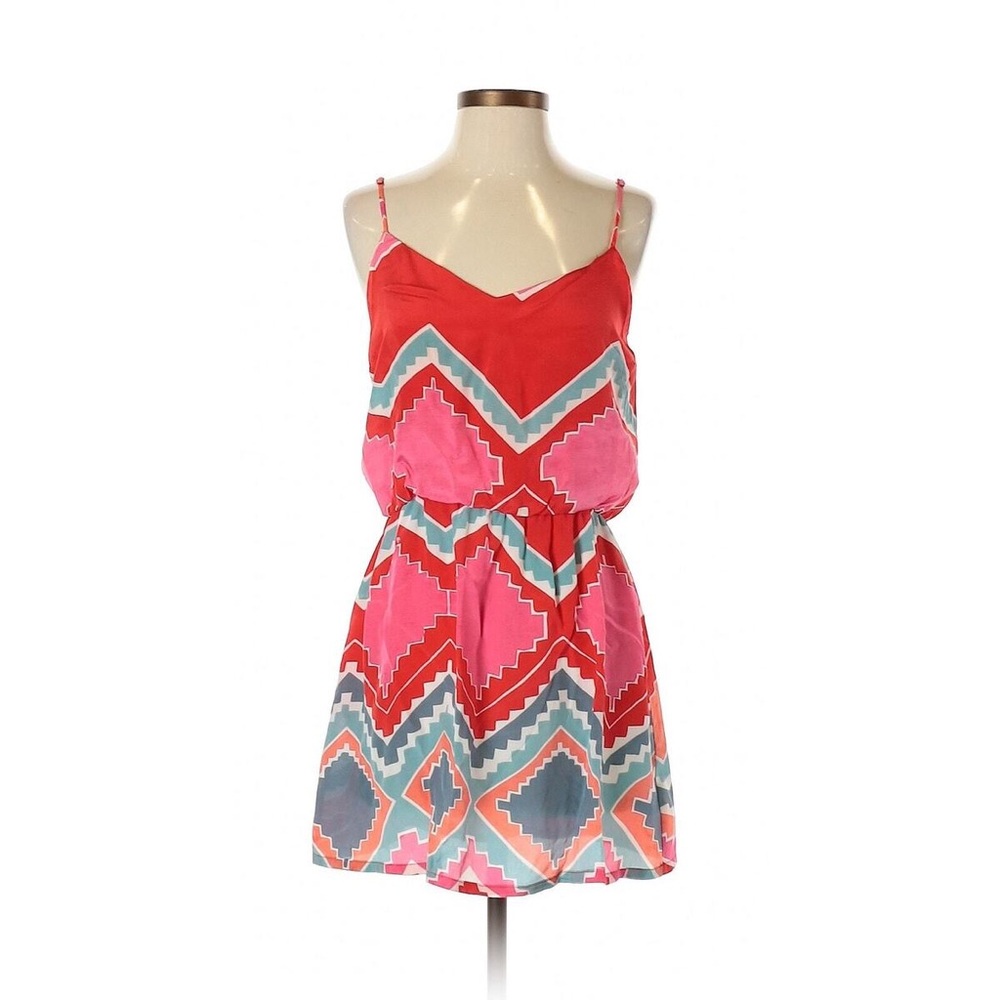 Myne Aztec Print Silk Dress